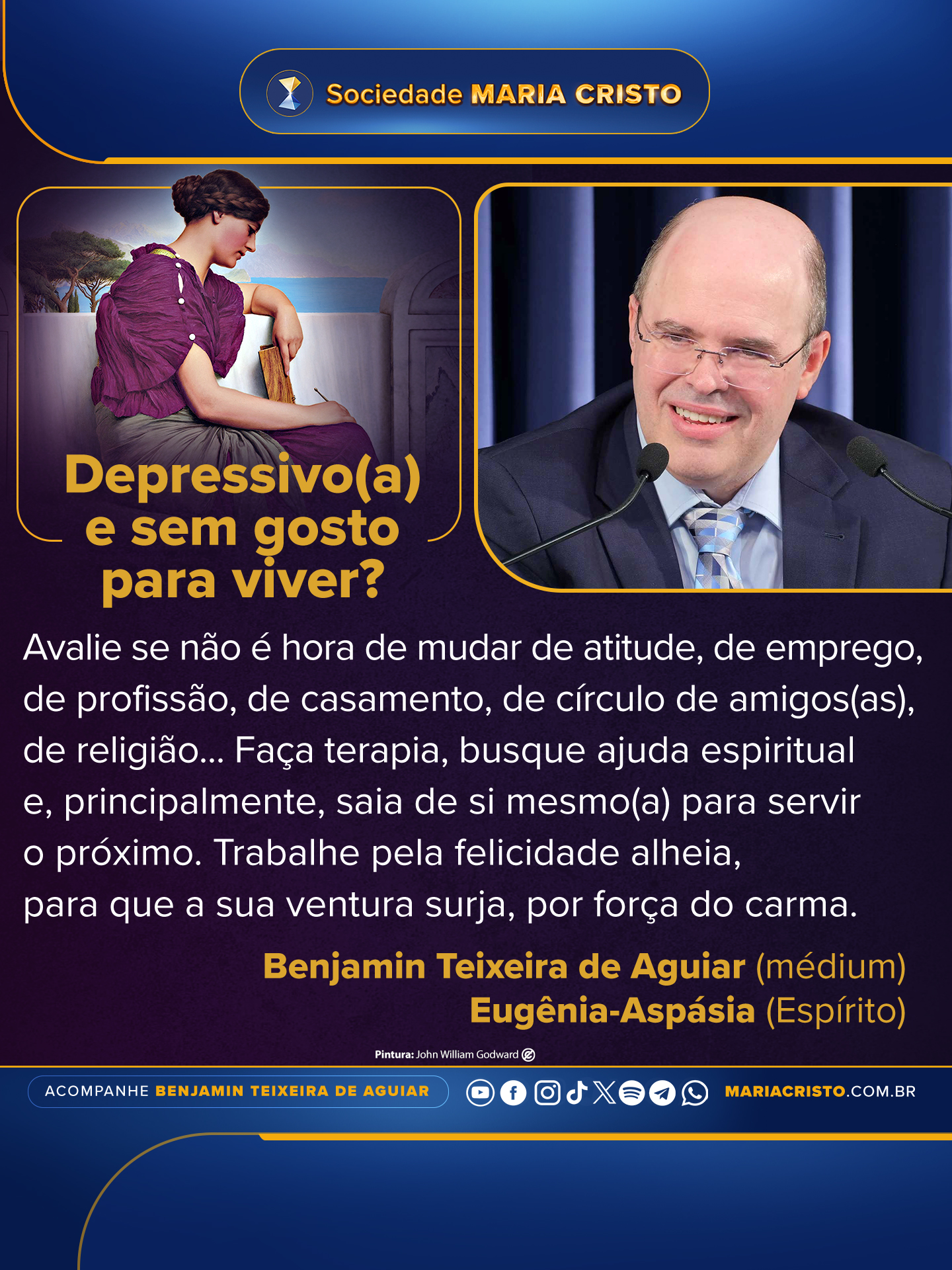 Depressivo(a) e sem gosto para viver?