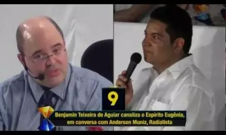 38 Informações Desconhecidas do Médium Benjamin Teixeira de Aguiar (e de Qualquer Pessoa Encarnada), Recebidas do Espírito Eugênia para o Radialista e Diretor de TV (de Duas Emissoras), Anderson Muniz, Diante de Centenas de Pessoas, ao Vivo, na Palestra do Último Domingo, 20 de Novembro de 2011, Reuniões Públicas estas Sempre Realizadas aos Domingos, às 6h da Tarde, no Espaço Emes, Entrada Franca (Vídeo-sinopse com Apenas 4min49s).