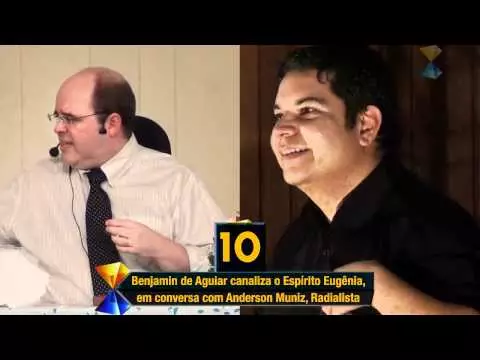 Humor, Descontração e Sabedoria, na Manifestação do Plano Espiritual Superior, com 22 Dados Desconhecidos do Médium Benjamin de Aguiar, Transmitidos ao Vivo, perante Centenas de Atentos e Esclarecidos Expectadores – Sinopse da Interação do Espírito Eugênia com o Radialista (e Diretor de Dois Programas de TV, em Duas Emissoras Diferentes) Anderson Muniz.