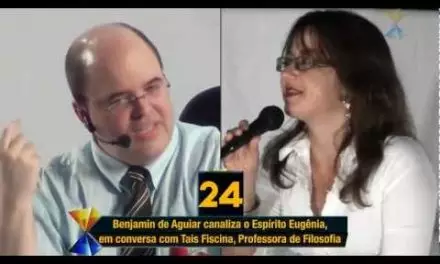 37 Dados Desconhecidos do Médium Benjamin de Aguiar – O Espírito Eugênia, em Conversação com a Professora de Filosofia Tais Fiscina, Diante de Centenas de Pessoas, ao Vivo, no Espaço Emes.