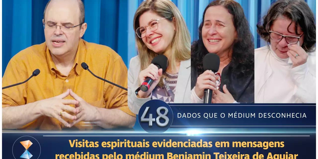 Visitas espirituais evidenciadas em mensagens recebidas pelo médium Benjamin Teixeira de Aguiar