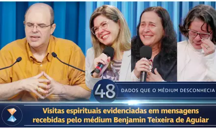 Visitas espirituais evidenciadas em mensagens recebidas pelo médium Benjamin Teixeira de Aguiar