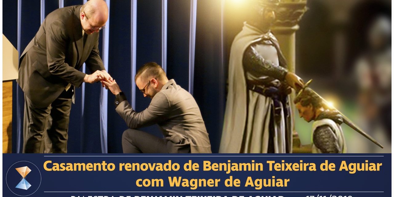 Casamento renovado de Benjamin Teixeira de Aguiar com Wagner de Aguiar