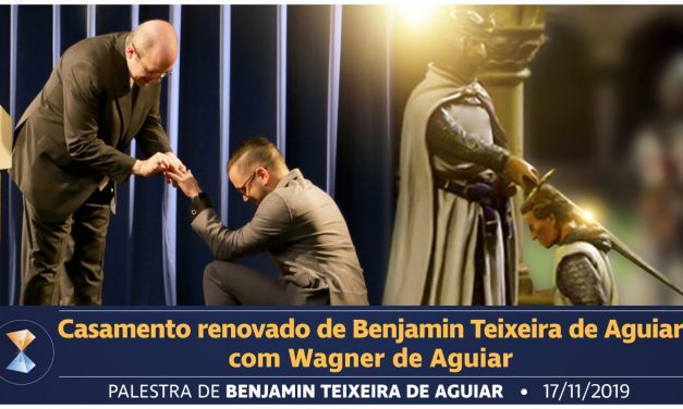 Casamento renovado de Benjamin Teixeira de Aguiar com Wagner de Aguiar