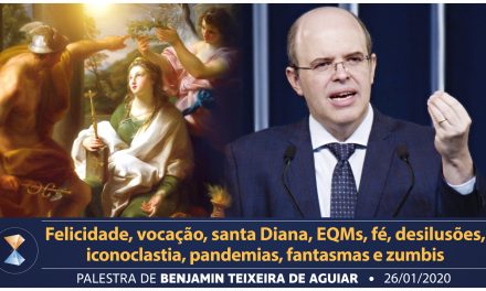 Felicidade, vocação, santa Diana, EQMs, fé, desilusões, iconoclastia, pandemias, fantasmas e zumbis