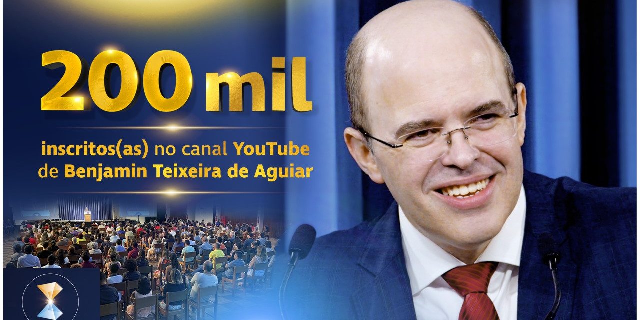200 mil inscritos(as) no canal YouTube de Benjamin Teixeira de Aguiar