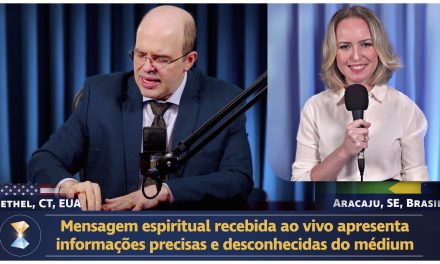 Mensagem espiritual recebida ao vivo apresenta informações precisas e desconhecidas do médium