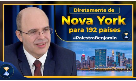 De Nova York para o mundo, primeira transmissão ao vivo da palestra de Benjamin