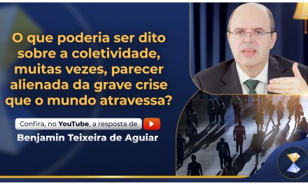 O que poderia ser dito sobre a coletividade, muitas vezes, parecer alienada da grave crise que o mundo atravessa?