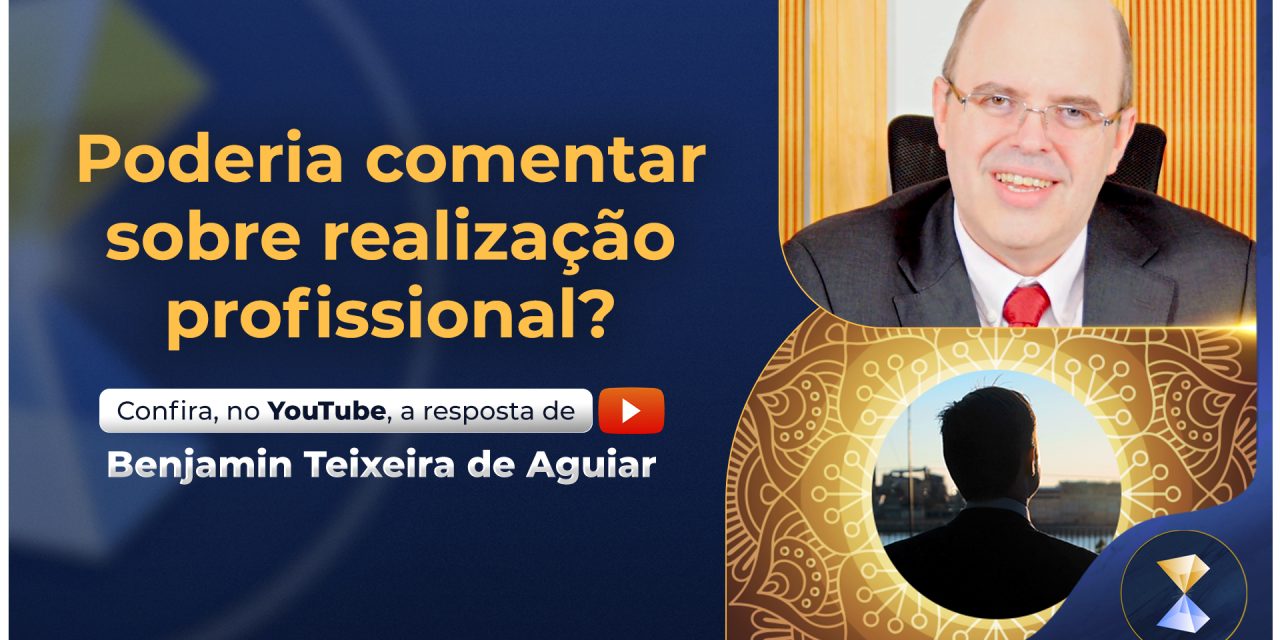 Poderia comentar sobre realização profissional?