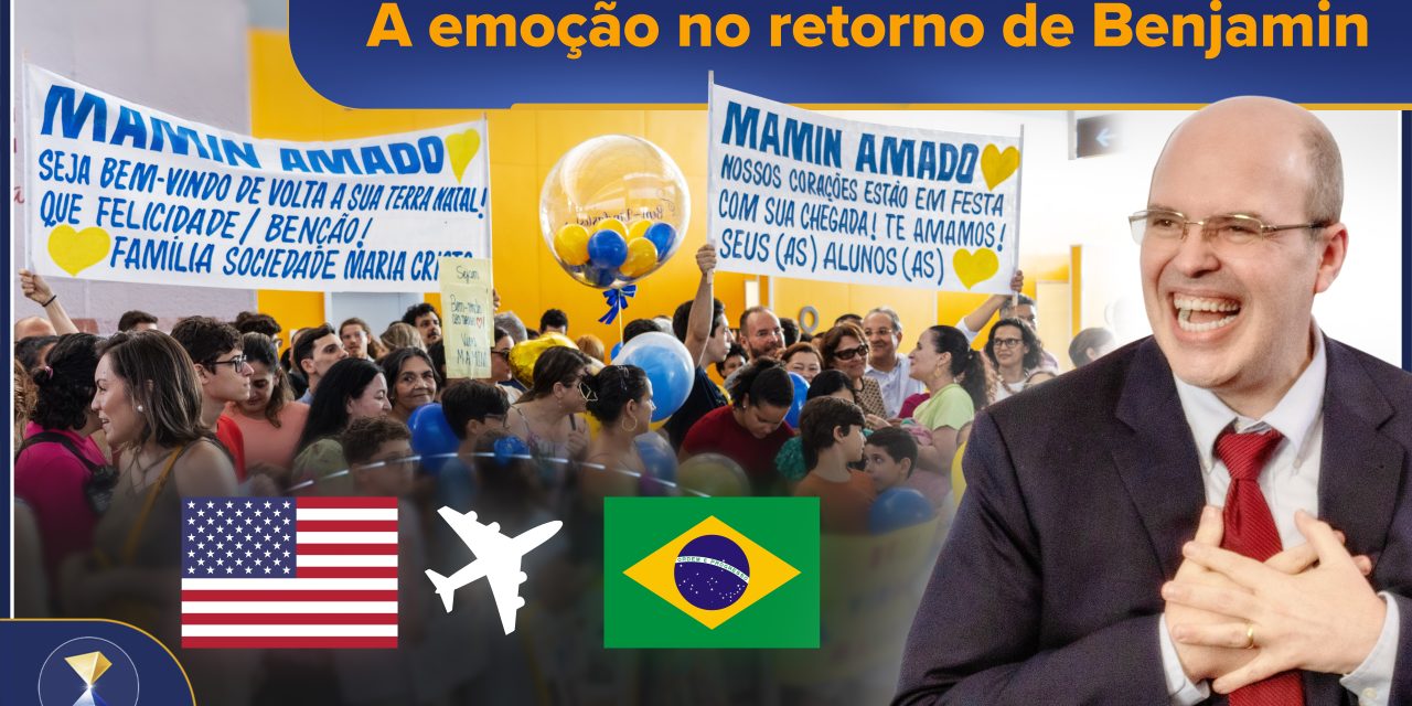 Após residir quase 4 anos nos EUA, Benjamin retorna ao Brasil