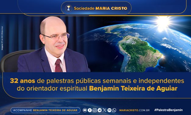 32 anos de palestras públicas semanais e independentes do orientador espiritual Benjamin Teixeira de Aguiar