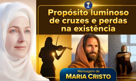 Propósito luminoso de cruzes e perdas na existência
