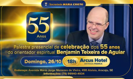 Palestra especial de celebração – 55 anos do orientador espiritual Benjamin Teixeira de Aguiar