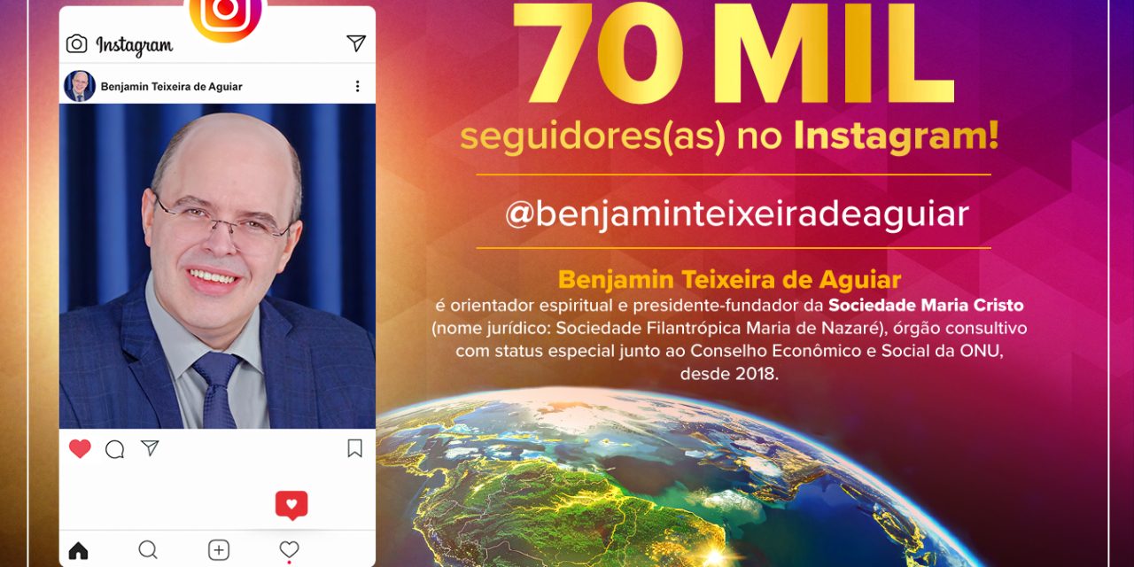 70 mil seguidores(as) no Instagram!