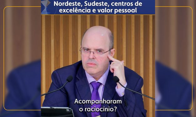 Nordeste, Sudeste, centros de excelência e valor pessoal