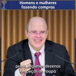 Homens e mulheres fazendo compras