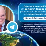 Siga o orientador espiritual Benjamin Teixeira de Aguiar no Telegram