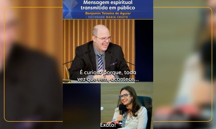 Mensagem espiritual transmitida em público