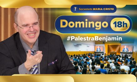 Na nova sede da Sociedade Maria Cristo, às 18h – Palestra presencial do orientador espiritual Benjamin Teixeira de Aguiar