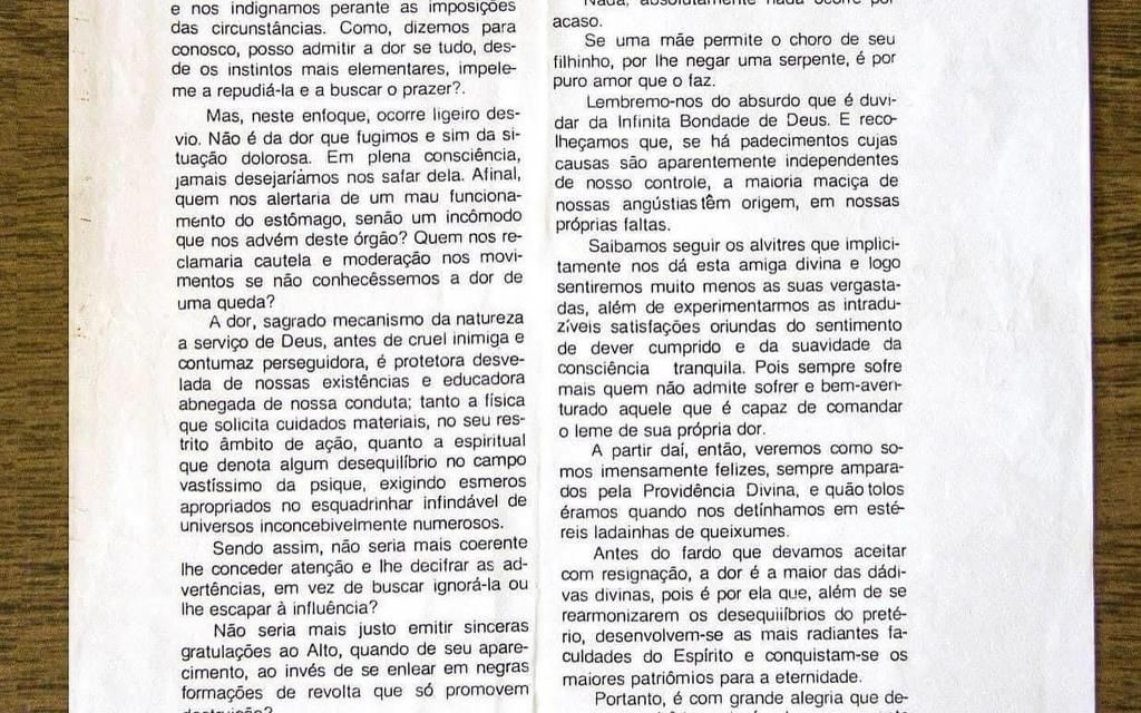 A dor (primeira publicação na imprensa) – 16 anos depois…