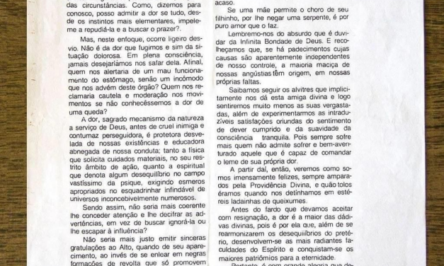 A dor (primeira publicação na imprensa) – 16 anos depois…