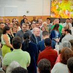 Mar de sorrisos ao final da Palestra do Orientador Espiritual Benjamin, na noite de ontem, 23/08 🤩