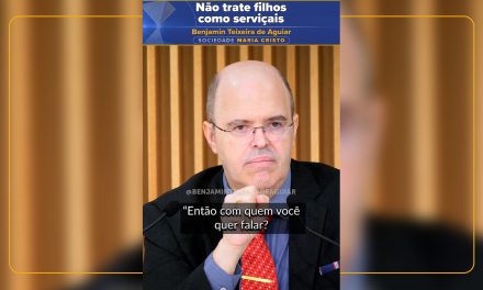 Não trate filhos como serviçais