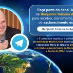 Faça parte do canal Telegram do orientador espiritual Benjamin Teixeira de Aguiar