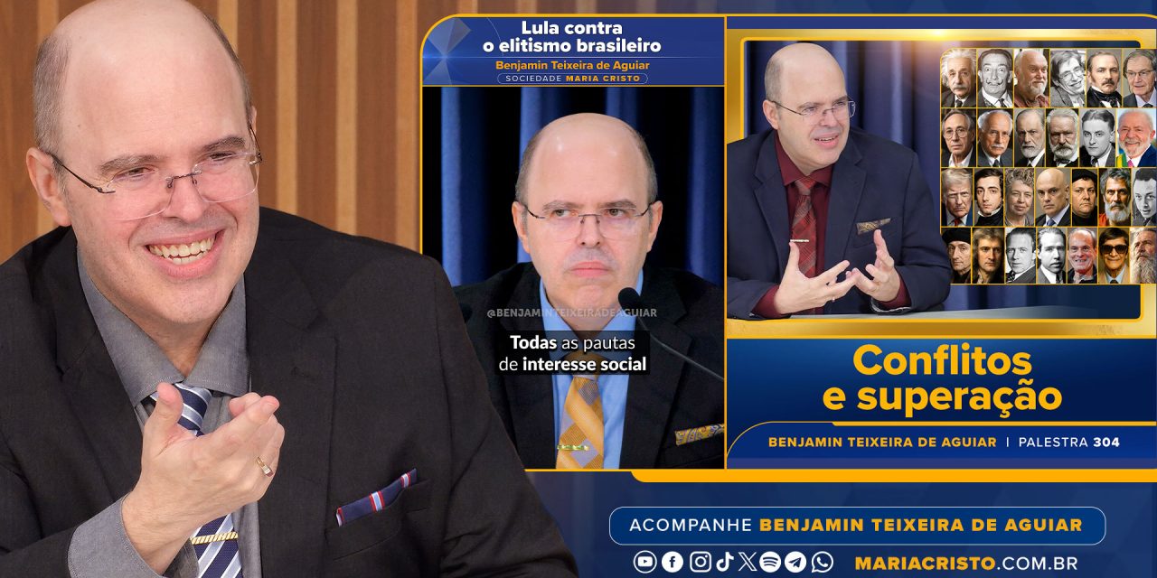 4 a 6 milhões de “views” mensais nas redes sociais e temas palpitantes abordados pelo orientador espiritual Benjamin Teixeira de Aguiar