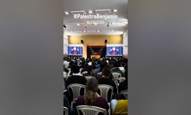 Amanhã, domingo 23/08, é dia de mais uma Palestra de Benjamin Teixeira de Aguiar – todos os domingos, entrada franca