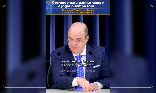 Correndo para ganhar tempo e jogar o tempo fora…