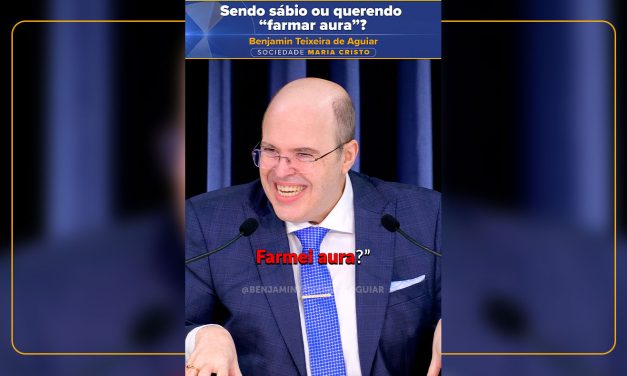 Sendo sábio ou querendo “farmar aura”?
