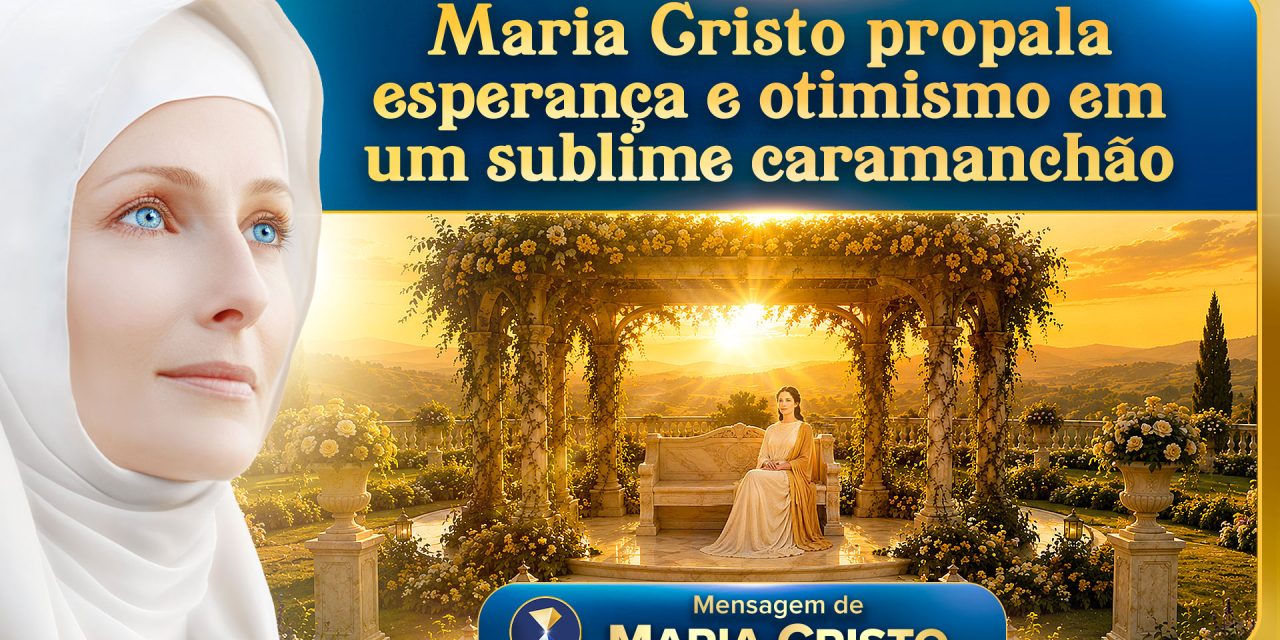 Maria Cristo propala esperança e otimismo em um sublime caramanchão