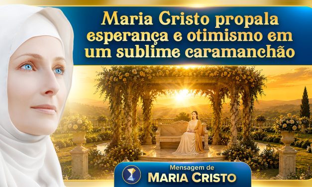 Maria Cristo propala esperança e otimismo em um sublime caramanchão