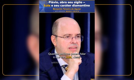Flávio, abra seu sigilo – Lula e seu caráter diamantino