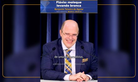 Flávio: moleque levando bronca