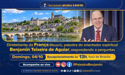 Diretamente da França (Nevers), palestra do orientador espiritual Benjamin Teixeira de Aguiar, respondendo a perguntas