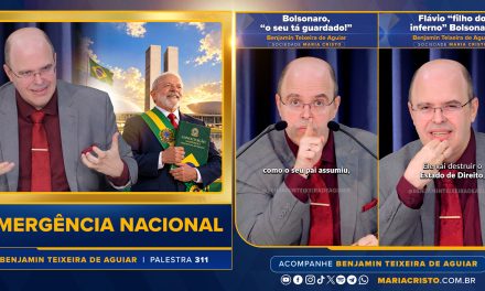 Emergência nacional – o orientador espiritual Benjamin Teixeira de Aguiar faz palestra histórica em defesa da democracia