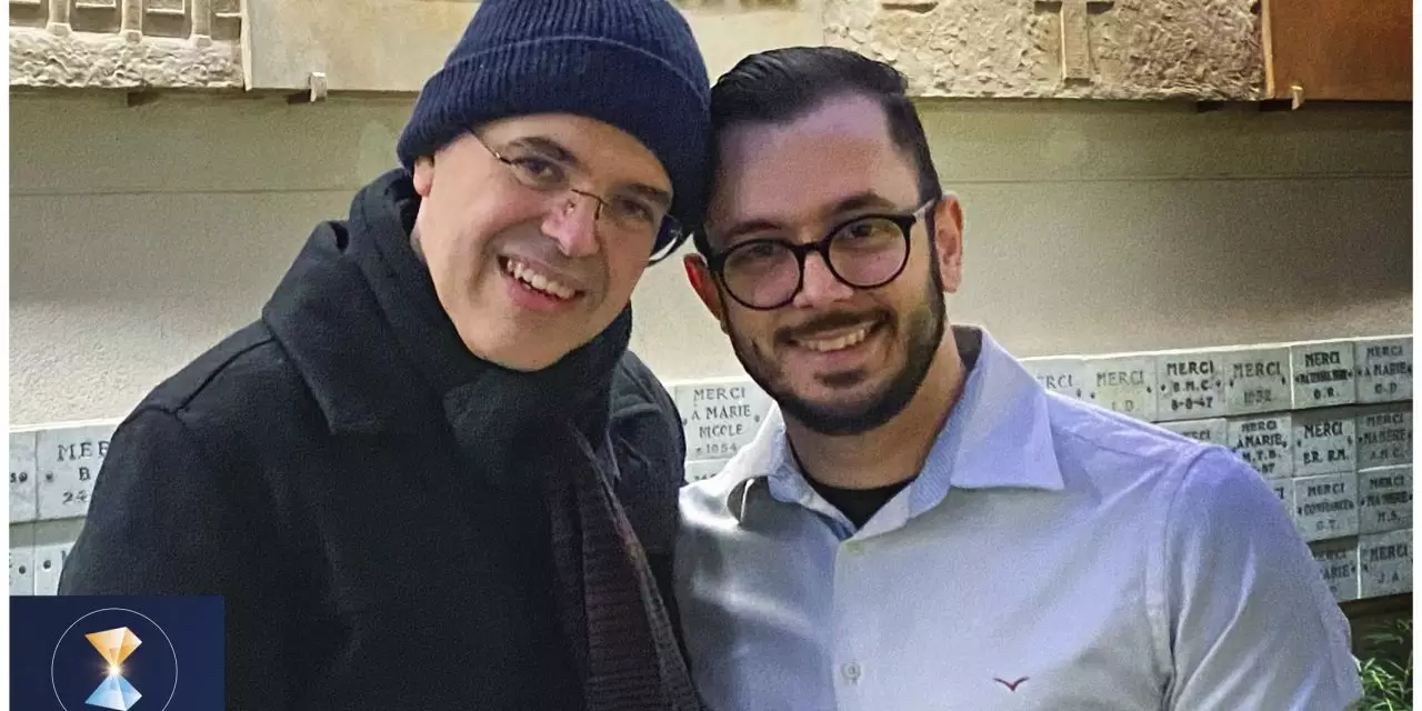 Linda troca de declarações de amor entre Benjamin Teixeira de Aguiar e seu esposo, Wagner de Aguiar