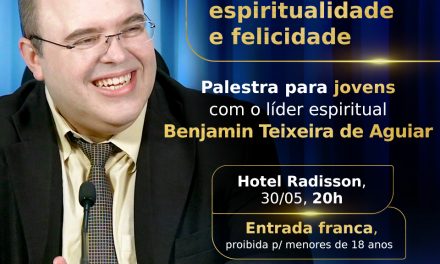 Palestra para jovens com o líder espiritual Benjamin Teixeira de Aguiar