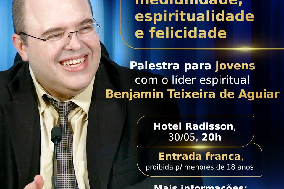 Palestra para jovens com o líder espiritual Benjamin Teixeira de Aguiar