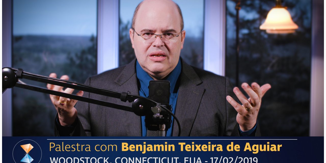 Benjamin Teixeira de Aguiar profere palestra em paisagem crepuscular coberta de neve