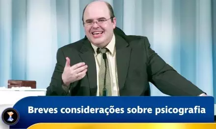 Breves considerações sobre psicografia