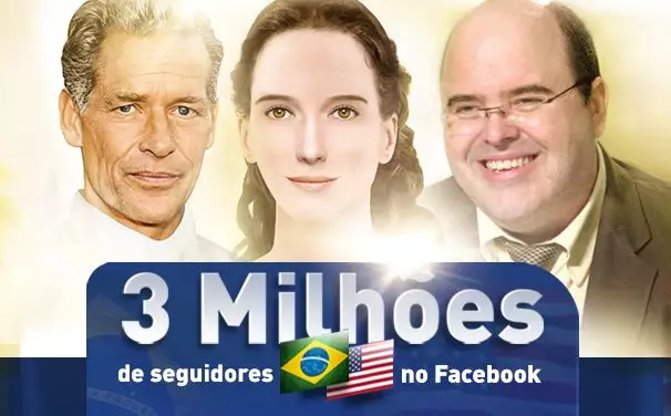 3 Milhões de seguidores no Facebook