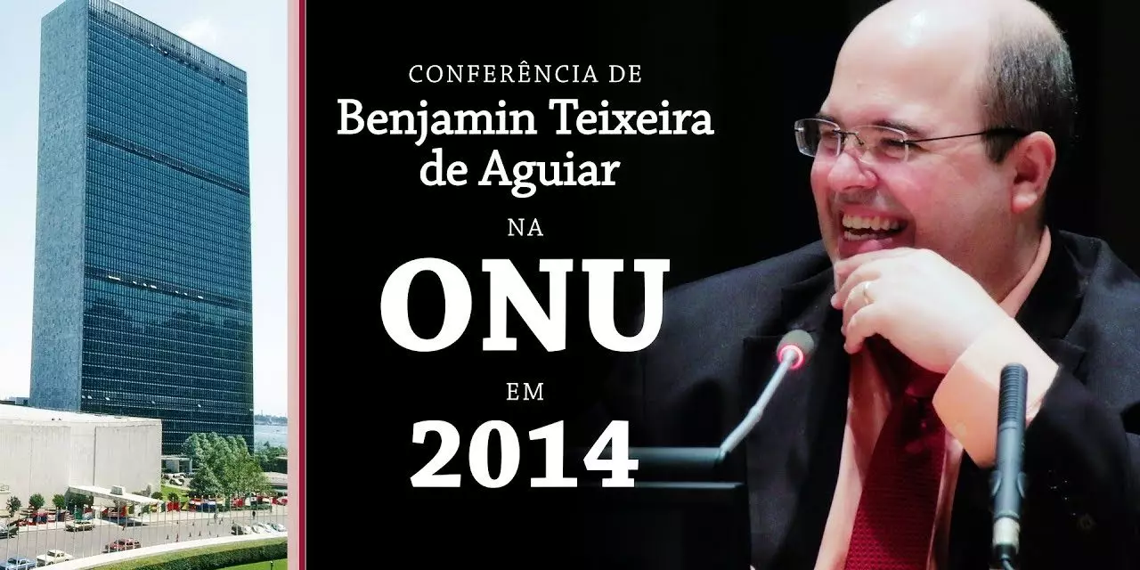 Conferência de Benjamin Teixeira de Aguiar na ONU, em 2014