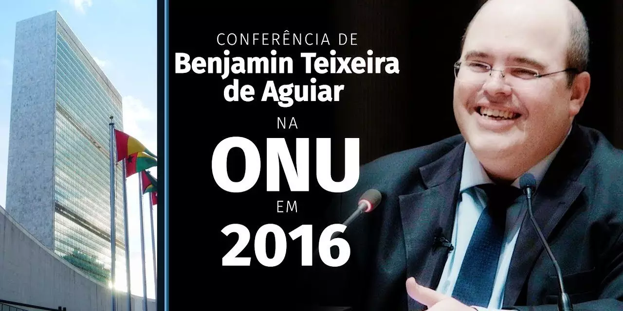 Conferência de Benjamin Teixeira de Aguiar na ONU, em 2016