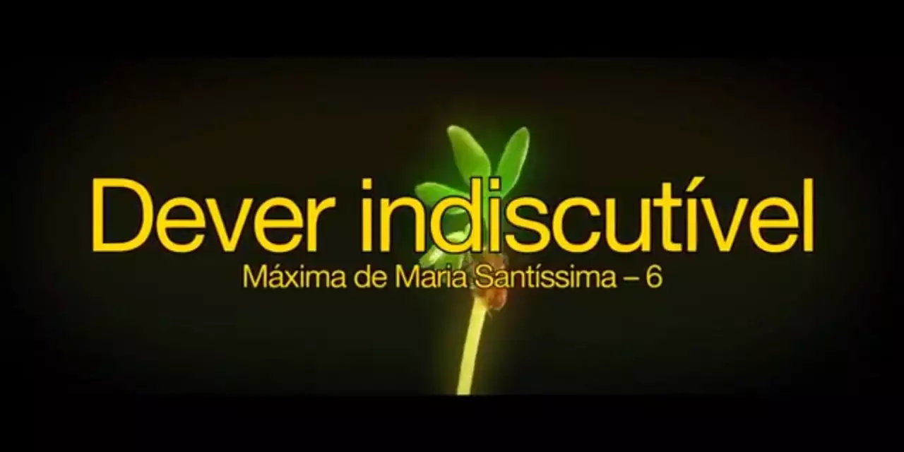 Dever indiscutível – videomensagem.