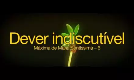 Dever indiscutível – videomensagem.