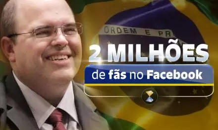 DOIS MILHÕES de fãs na página Facebook (em Português) do líder espiritual Benjamin Teixeira de Aguiar!